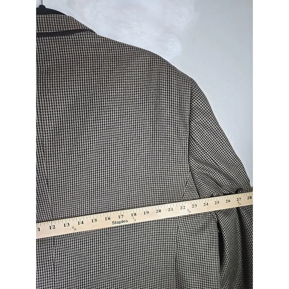 Bert Pulitzer Wool Silk Blazer Two Button Sport Coat Mens 44L Office Formal